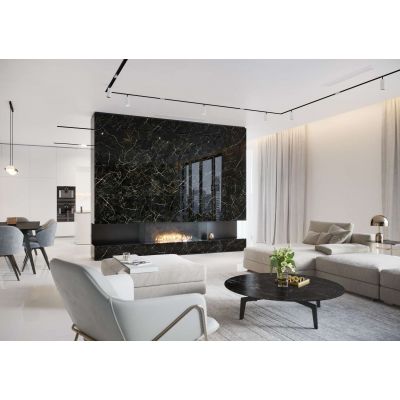 Opoczno Royal Black Polished płytka ścienno-podłogowa 79,8x79,8 cm czarny połysk