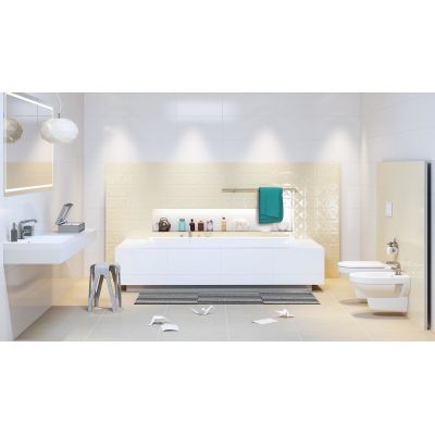 Opoczno Origami Dune Vanilla Glossy Structure płytka ścienna 29,7x60 cm STR beżowy połysk