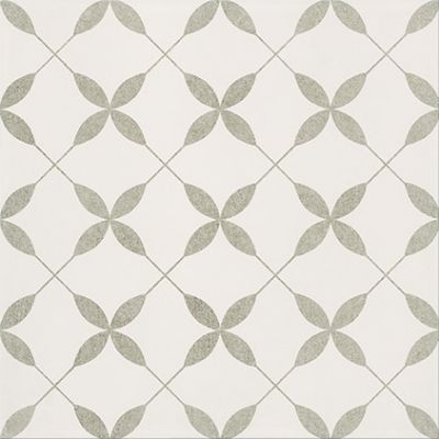 Opoczno Patchwork Concept Clover Grey Pattern płytka ścienno-podłogowa 29,8x29,8 cm biały połysk