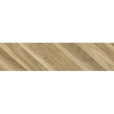 Opoczno Carrara Chic Wood Chevron A Matt płytka ścienno-podłogowa 22,1x89 cm STR beżowy mat