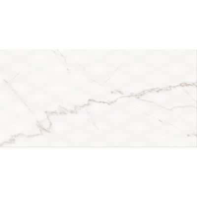 Cersanit Stay Classy PS804 white glossy diamond structure płytka ścienna 29,8x59,8 cm STR biały połysk