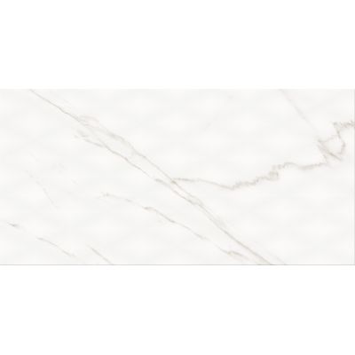 Cersanit Stay Classy PS804 white glossy diamond structure płytka ścienna 29,8x59,8 cm STR biały połysk