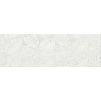 Cersanit Livi cream inserto leaves płytka ścienna 20x60 cm kremowy satyna