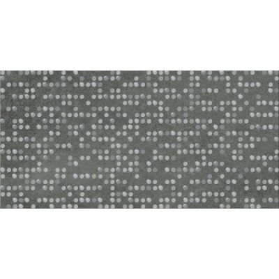 Cersanit Normandie graphite inserto dots płytka ścienna 29,7x59,8 cm