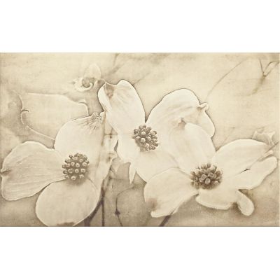Cersanit Tuti beige inserto flower dekor ścienny 25x40 cm