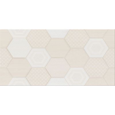 Cersanit Tulisa cream inserto geo płytka ścienna 29,7x60 cm