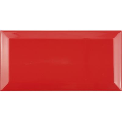 Fabresa Bevelled Rojo Biselado BX płytka ścienna 10x20 cm