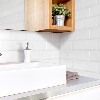 Fabresa Bevelled Blanco Biselado BX płytka ścienna 10x20 cm