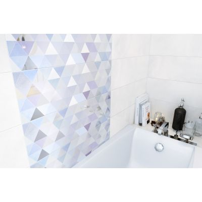 Opoczno Geometric Game multicolour inserto geo dekor ścienny 25x75 cm mix połysk