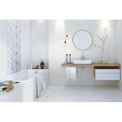 Opoczno Geometric Game multicolour inserto geo dekor ścienny 25x75 cm mix połysk