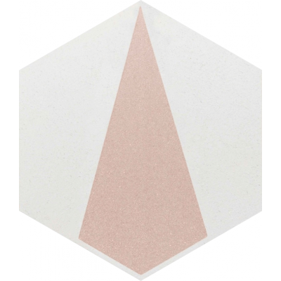 Paradyż Esagon dekor ścienno-podłogowy 17,1x19,8 cm inserto concrete D srebrny/beżowy