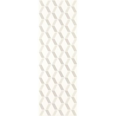 Paradyż Amelia dekor ścienny 25x75 cm inserto biały/szary