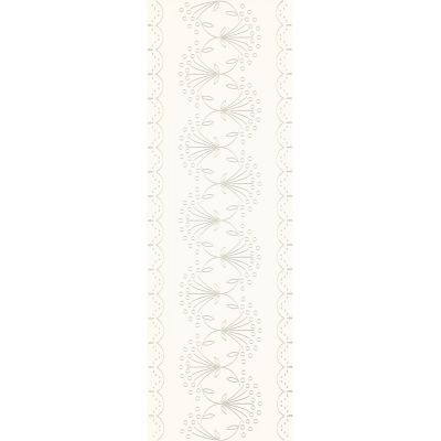 Paradyż Caya dekor ścienny 25x75 cm inserto B biały