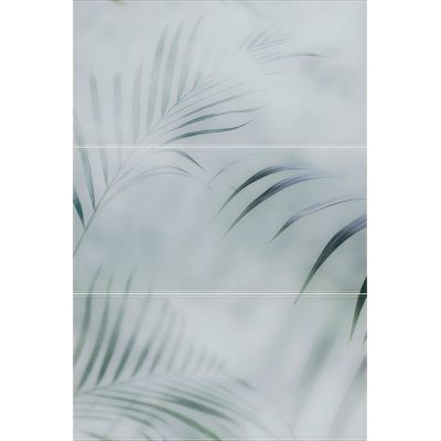 Paradyż Taiga dekor ścienny 59,5x88,5 cm inserto szklany panel szary