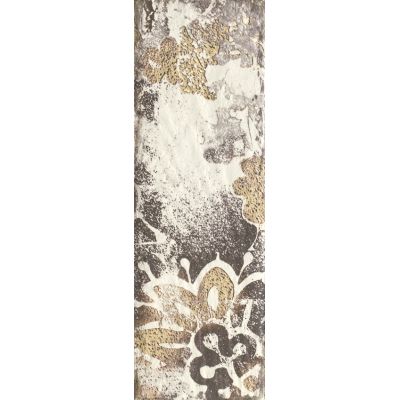 Paradyż Rondoni dekor ścienny 9,8x29,8 cm inserto motyw D STR biały/brązowy