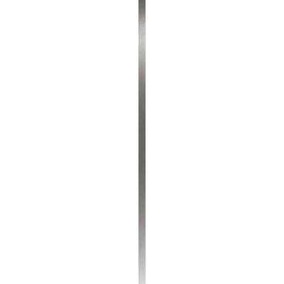 Paradyż listwa ścienna 2x75 cm uniwersalna polerowana metal srebrny