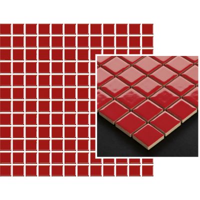 Paradyż Altea mozaika ścienno-podłogowa 29,8x29,8 cm prasowana czerwona