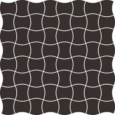 Paradyż Modernizm mozaika ścienno-podłogowa 30,9x30,9 cm prasowana czarna