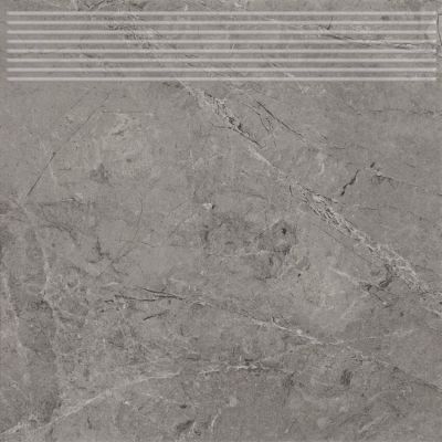 Paradyż Track stopnica 30x30 cm prosta grafitowy mat