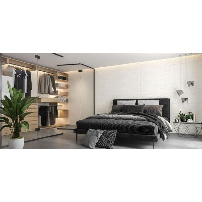 Paradyż Pure City płytka ścienna 29,8x89,8 cm STR A biały mat