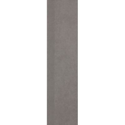 Paradyż Intero stopnica 29,8x119,8 cm prosta nacinana szary mat