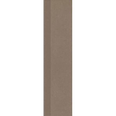 Paradyż Intero stopnica 29,8x119,8 cm prosta nacinana mocca brązowy mat