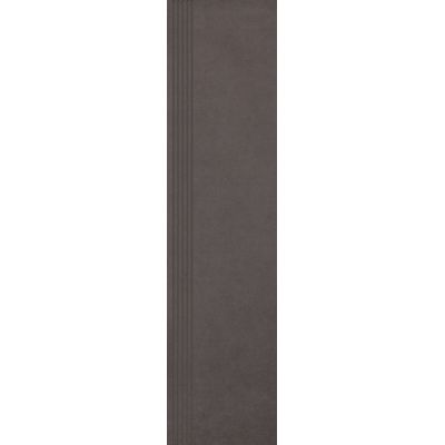 Paradyż Intero stopnica 29,8x119,8 cm prosta nacinana czarny mat