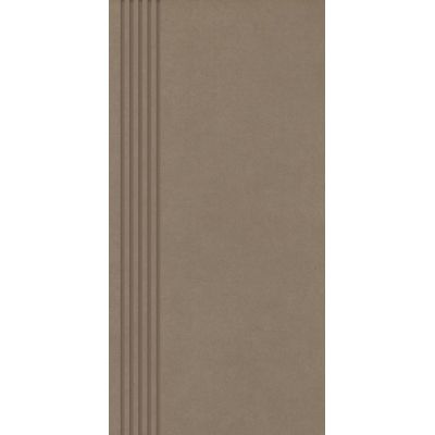 Paradyż Intero stopnica 29,8x59,8 cm prosta nacinana mocca brązowy mat