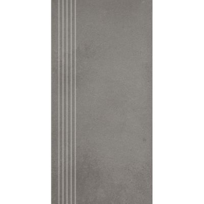 Paradyż Naturstone stopnica 29,8x59,8 cm prosta nacinana grafitowy mat