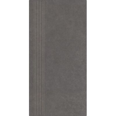 Paradyż Intero stopnica 29,8x59,8 cm prasowana grafitowy mat