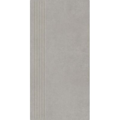 Paradyż Intero stopnica 29,8x59,8 cm prasowana srebrny mat