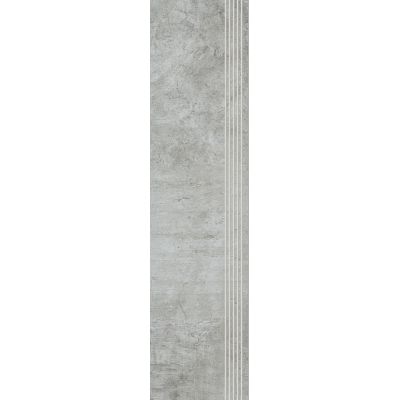 Paradyż Scratch stopnica 29,8x119,8 cm prosta nacinana szary mat
