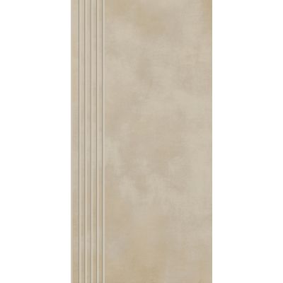 Paradyż Tecniq stopnica 29,8x59,8 cm prosta nacinana beżowy półpoler