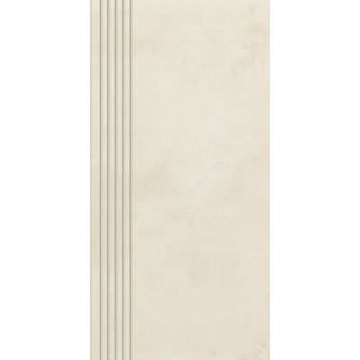 Paradyż Tecniq stopnica 29,8x59,8 cm prosta nacinana biały półpoler