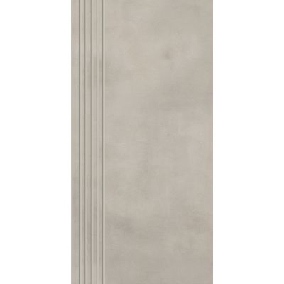 Paradyż Tecniq stopnica 29,8x59,8 cm prosta nacinana szary mat
