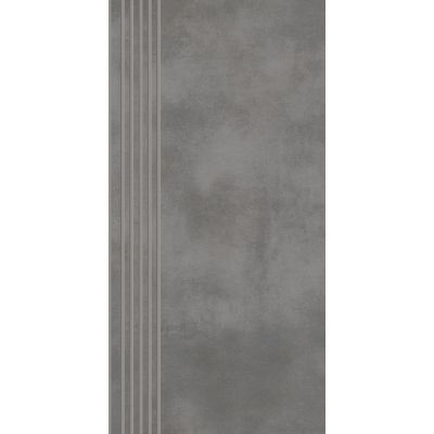 Paradyż Tecniq stopnica 29,8x59,8 cm prosta nacinana grafitowy półpoler
