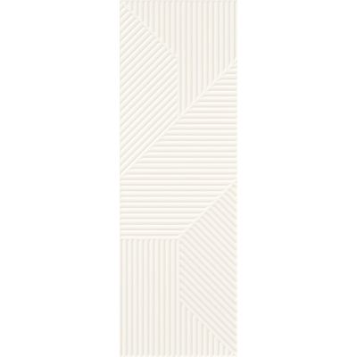 Paradyż Woodskin płytka ścienna 29,8x89,8 cm motyw A biały mat