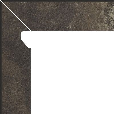 Paradyż Scandiano cokół podłogowy 8,1x30 cm lewy dwuelementowy brązowy