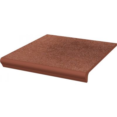 Paradyż Taurus stopnica 30x33 cm prosta kapinos STR brązowy mat