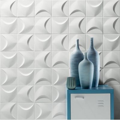Tubądzin Colour white mozaika ścienna 19,8x22,6 cm 