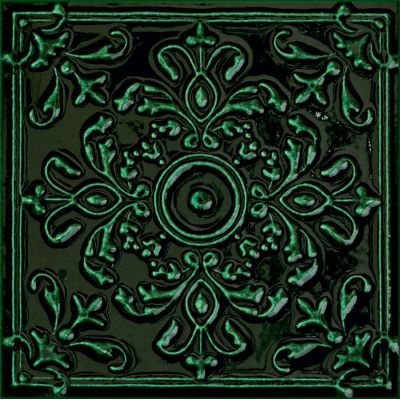 Tubądzin Tinta green dekor ścienny 14,8x14,8 cm