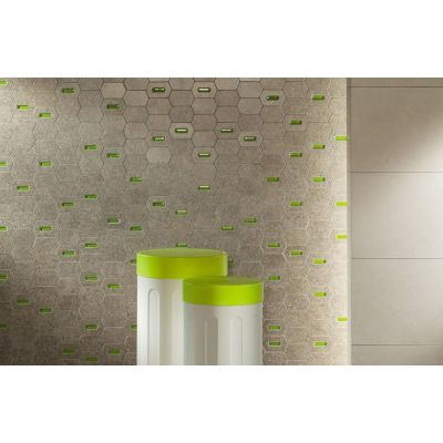 Tubądzin Lemon Stone mozaika ścienna 29,8x25 cm szary mat/zielony