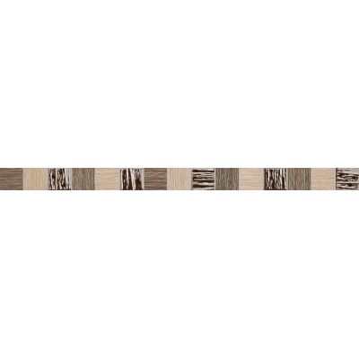 Tubądzin Biloba listwa ścienna 60,8x3,9 cm brązowy mat