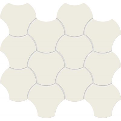 Tubądzin Cielo e Terra mozaika 34,3x29,8 cm biała