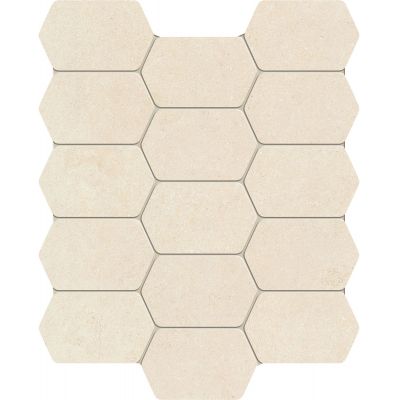 Tubądzin Lemon Stone mozaika ścienna 29,8x25 cm biały mat