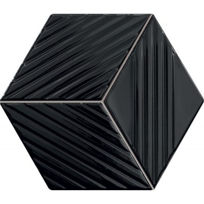 Tubądzin Colour black mozaika ścienna 19,8x22,6 cm
