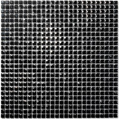 Iryda Diamond Black mozaika ścienna 30x30 cm czarny połysk