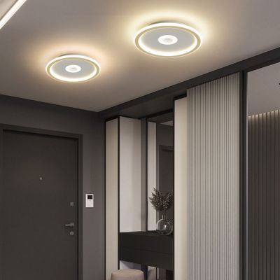 Abigali Modern plafon 1x24W LED złoty/biały MD1805-RH-G