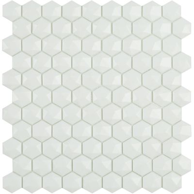 Vidrepur Nordic White Matt Hex 910/D mozaika ścienna 30x29 cm