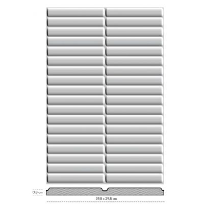 Paradyż Monpelli mozaika 29,8x19,8 cm czarna